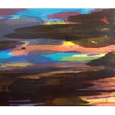 Khalid Khan-Kaay, 28 x 32 Inch, Acrylic on Canvas, Abstract Painting, AC-KHKN-105 Khalid Khan-Kaay, 28 x 32 Inch, Acrylic on Canvas, Abstract Painting, AC-KHKN-105